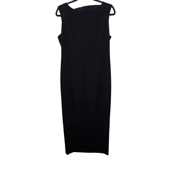 Daymor Petite Black Sleeveless Whimsy goth  Formal Gown Mother of Bride Beaded T - Picture 1 of 7